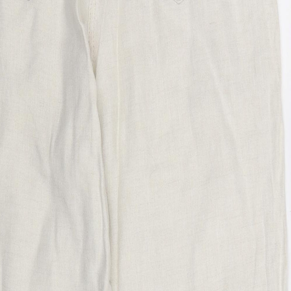 Marks and Spencer Womens Beige   Trousers  Size 14 L29 in