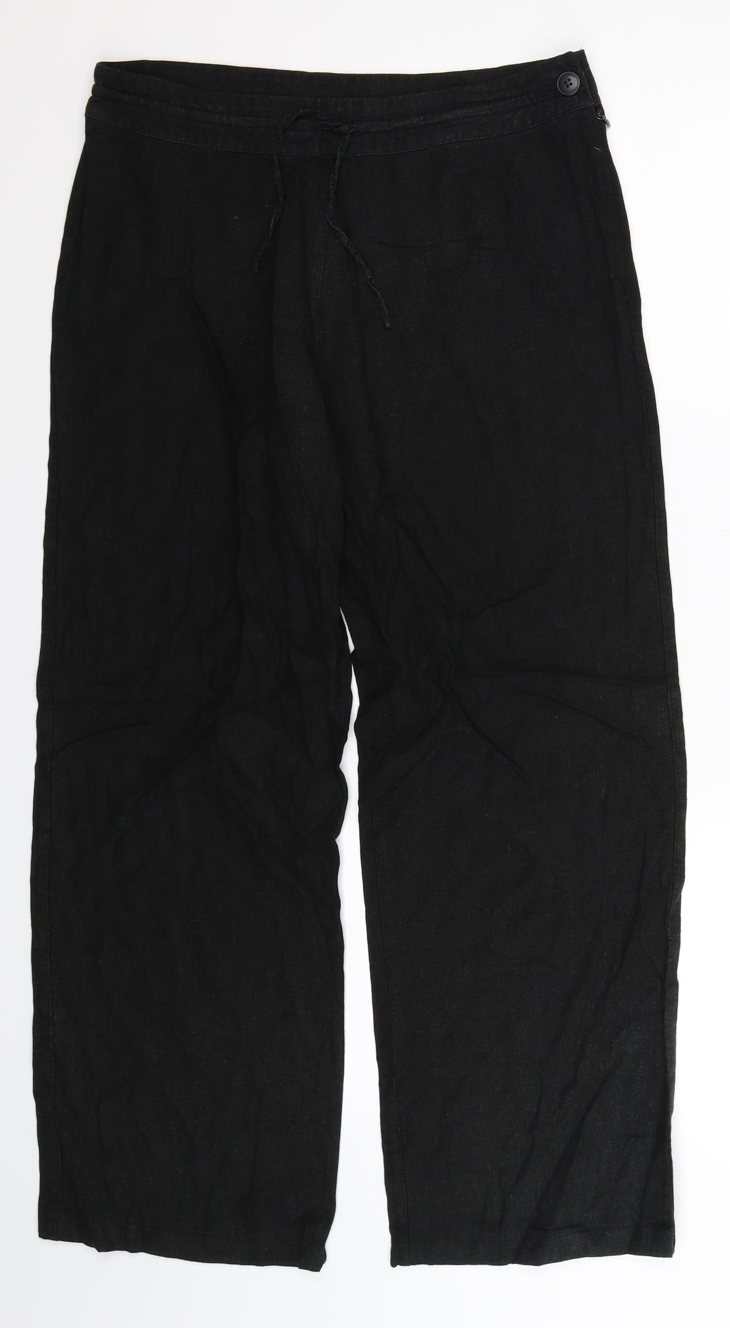 George Womens Black   Trousers  Size 12 L28 in