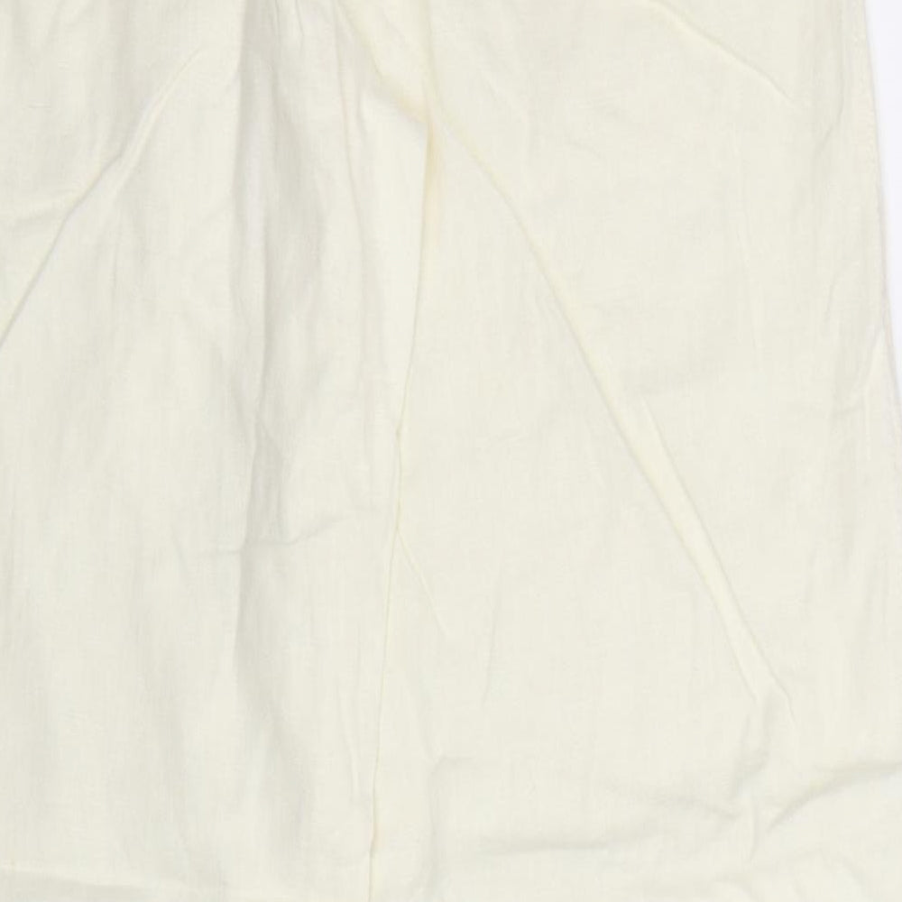 NEXT Womens White   Trousers  Size 12 L30 in
