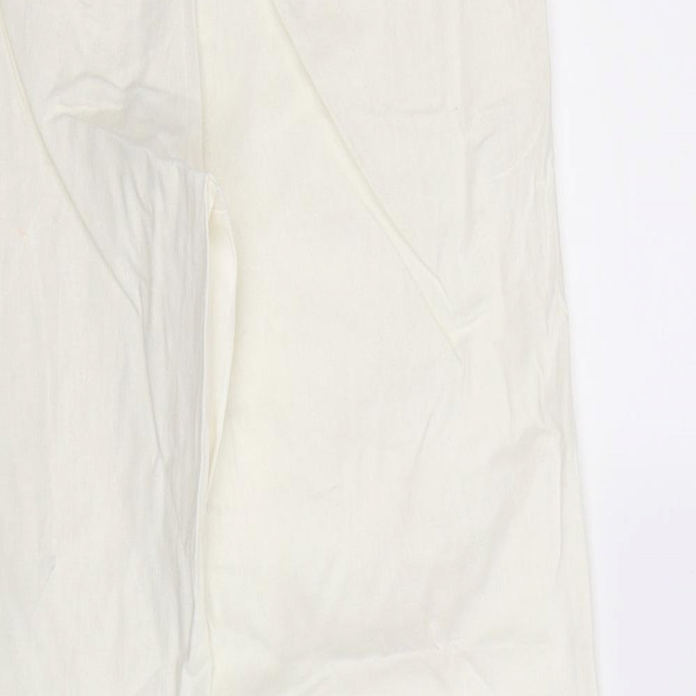 New Look Womens White   Trousers  Size 12 L28 in