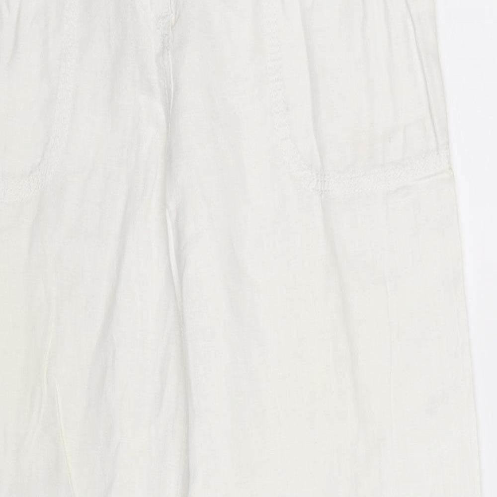 New Look Womens White   Trousers  Size 10 L29 in