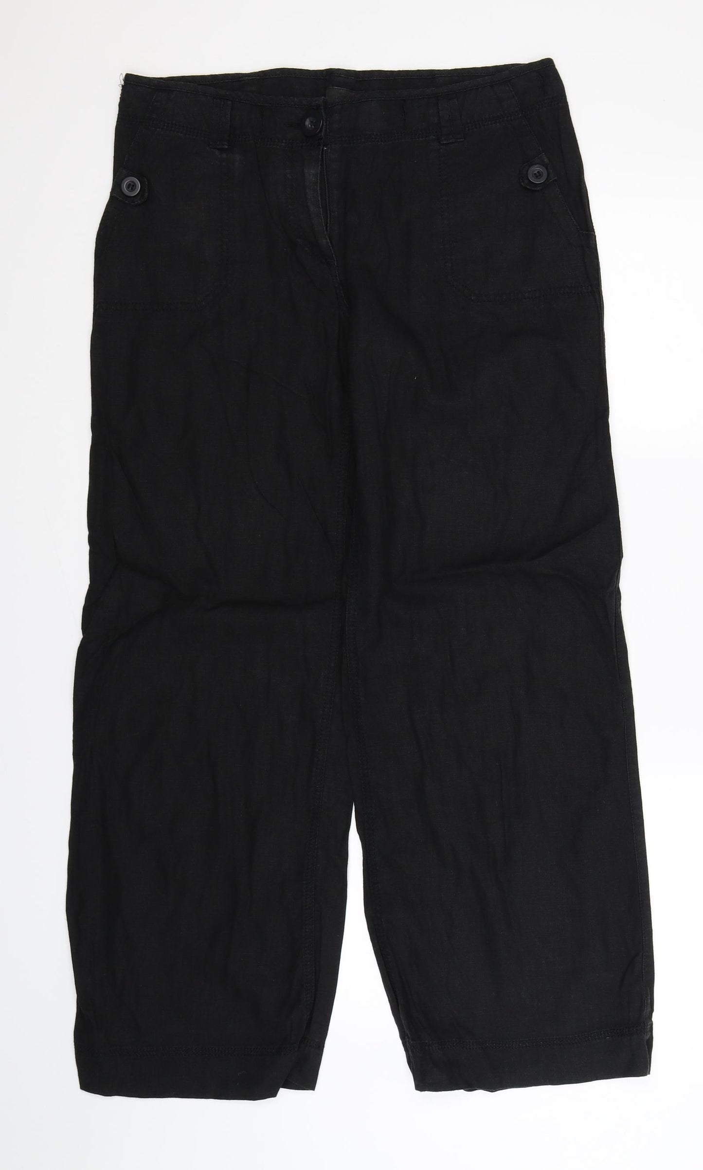 NEXT Womens Black   Trousers  Size 12 L30 in