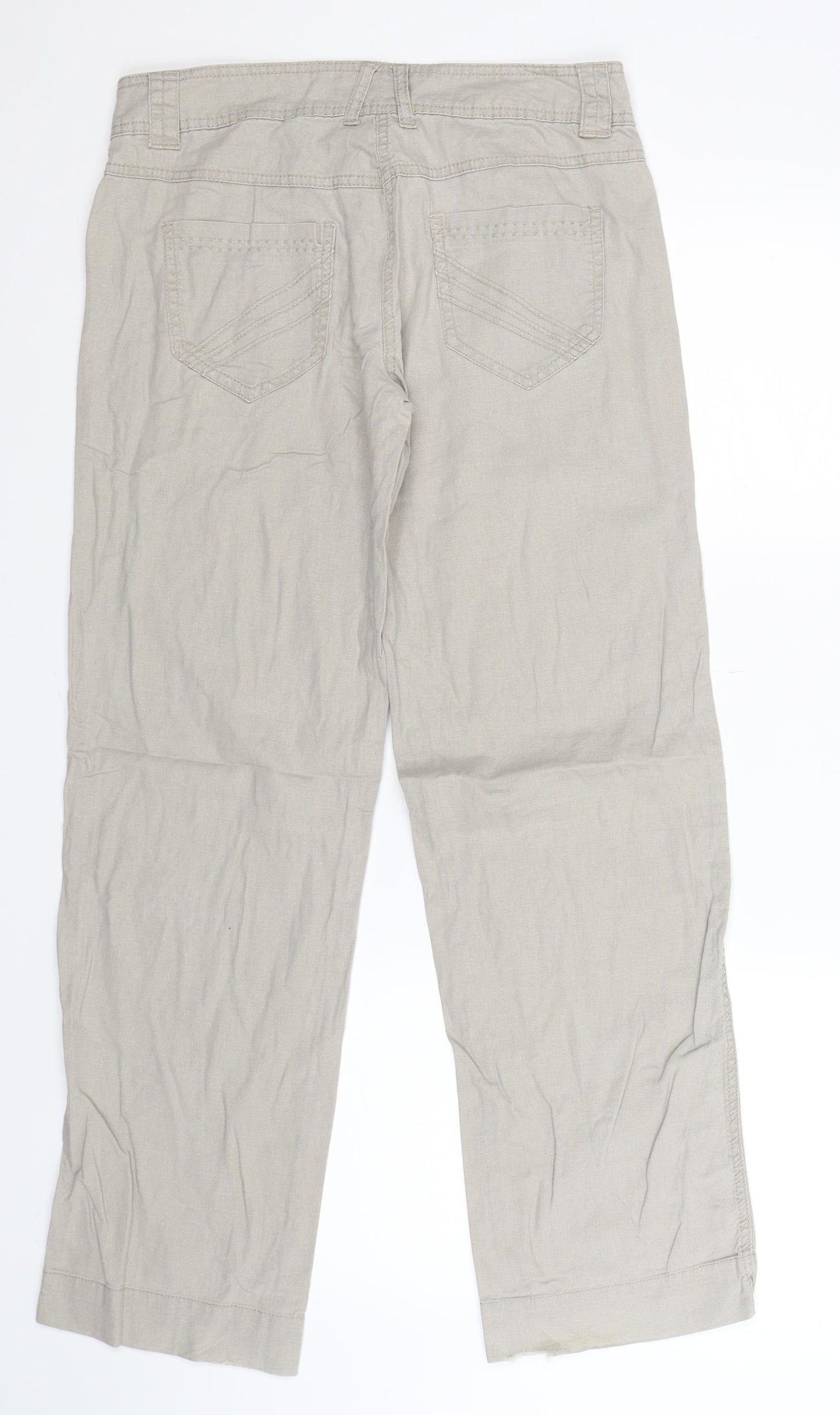George Womens Grey   Trousers  Size 8 L30 in