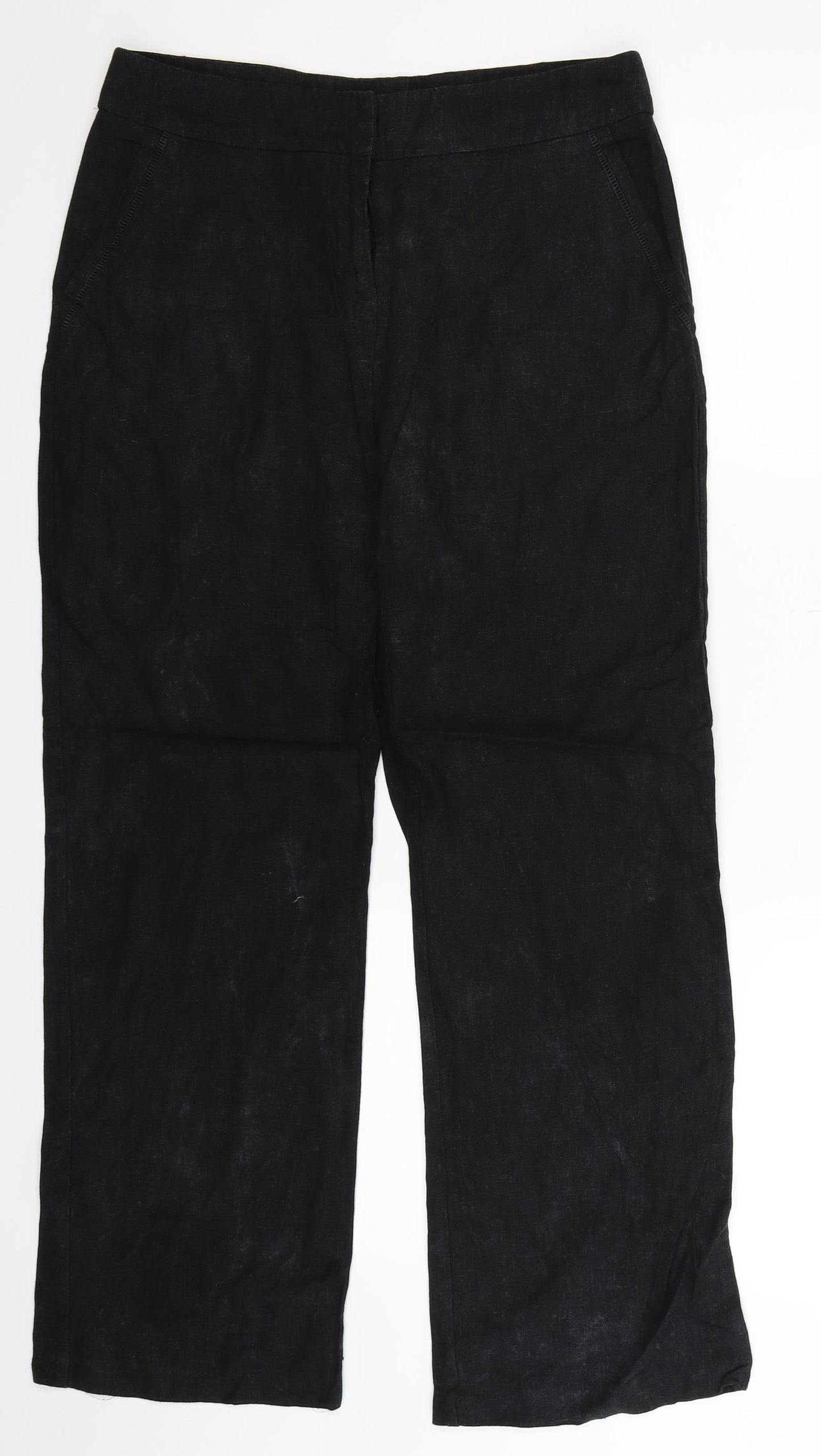 BHS Womens Black   Trousers  Size 10 L28 in