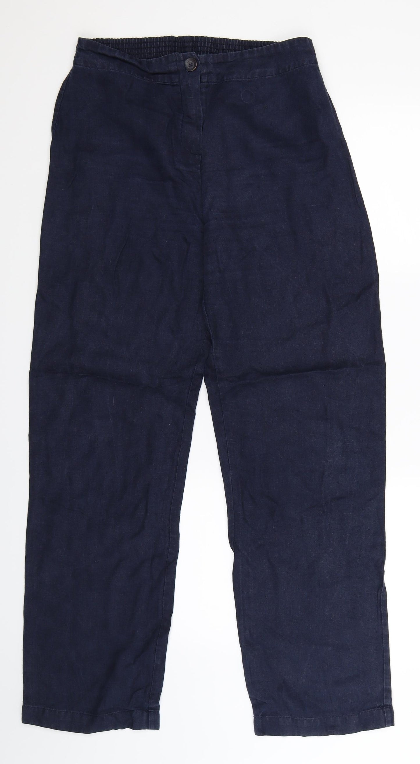 Crea Womens Blue   Trousers  Size 10 L31 in
