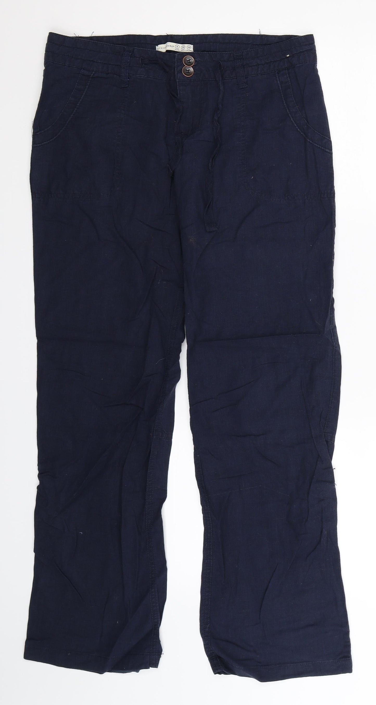Atmosphere Womens Blue   Trousers  Size 8 L30 in