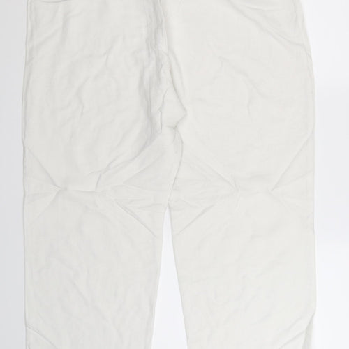 Preworn Womens White   Trousers  Size 34 in L29 in