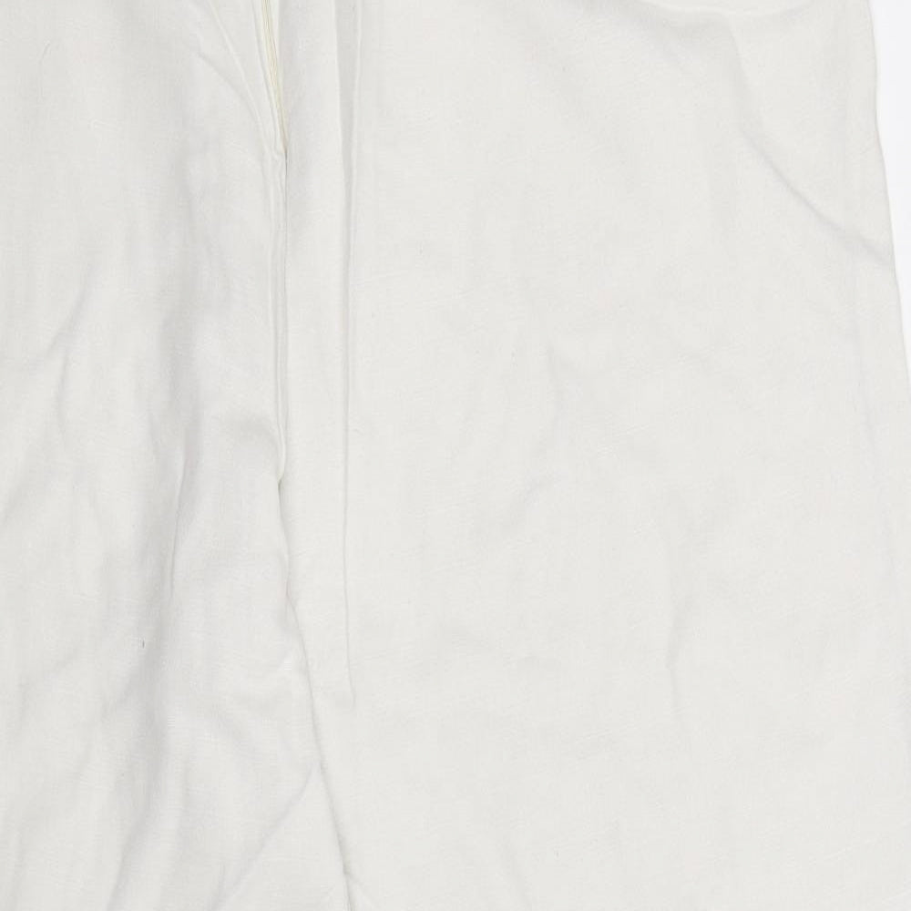Preworn Womens White   Trousers  Size 34 in L29 in