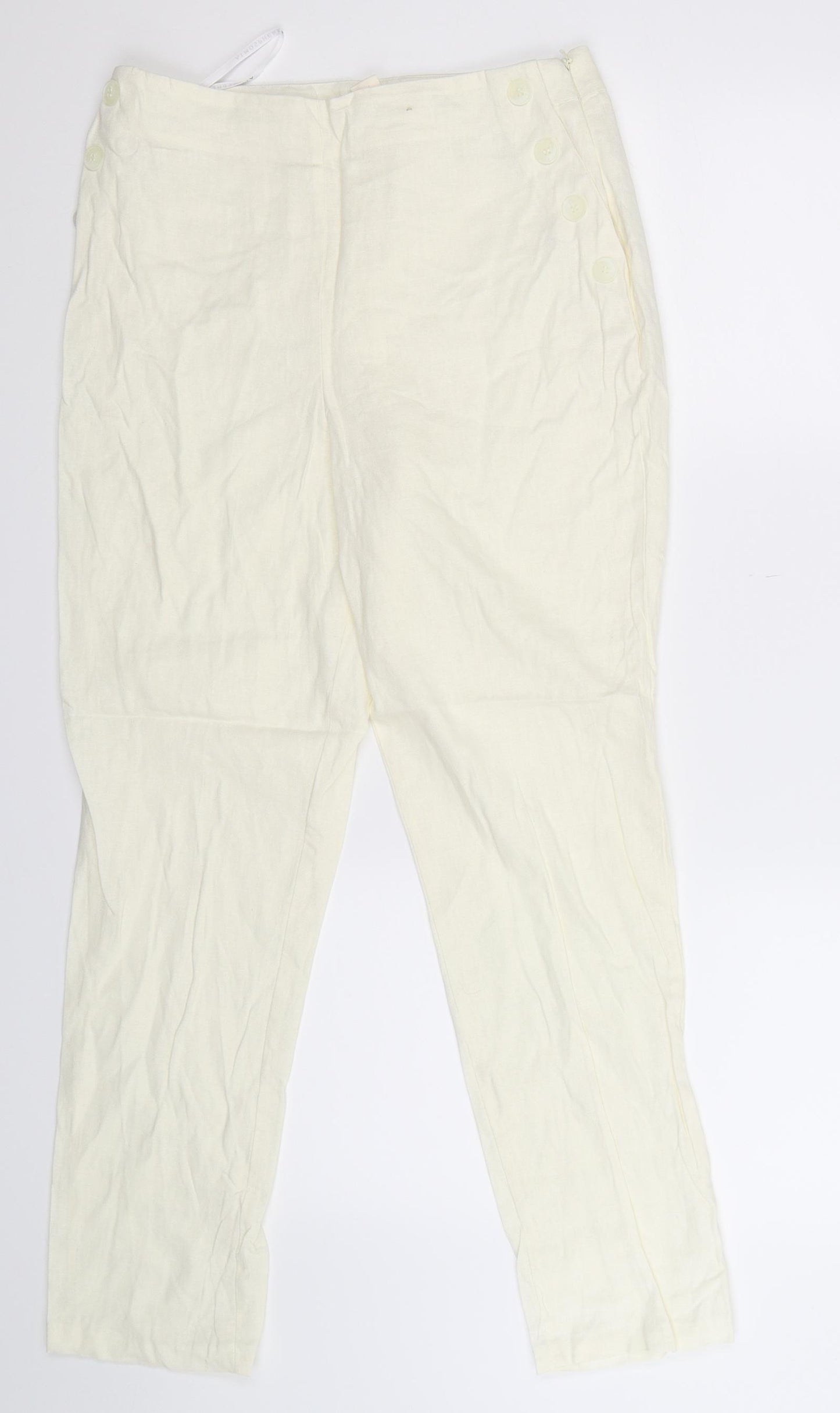 Atmosphere Womens White   Trousers  Size 10 L28 in