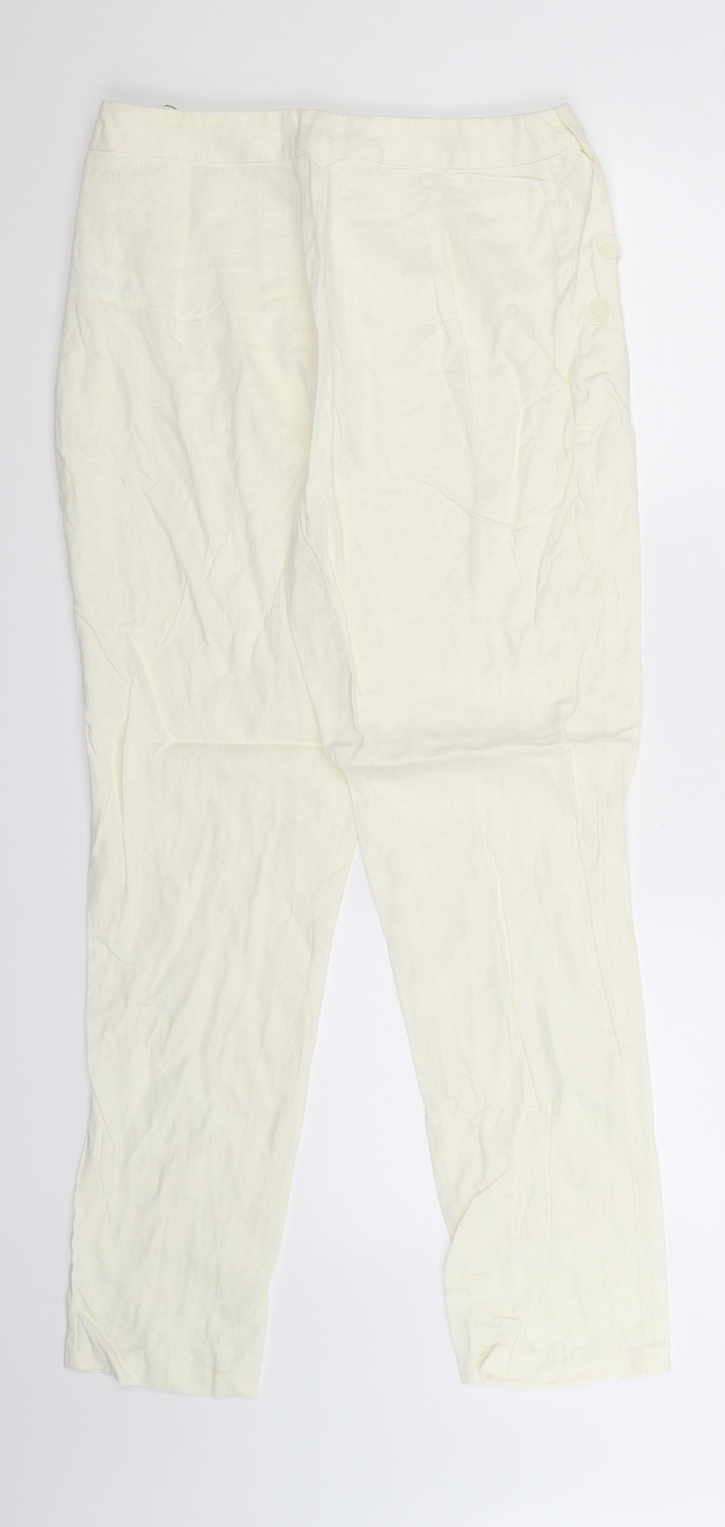Atmosphere Womens White   Trousers  Size 10 L28 in