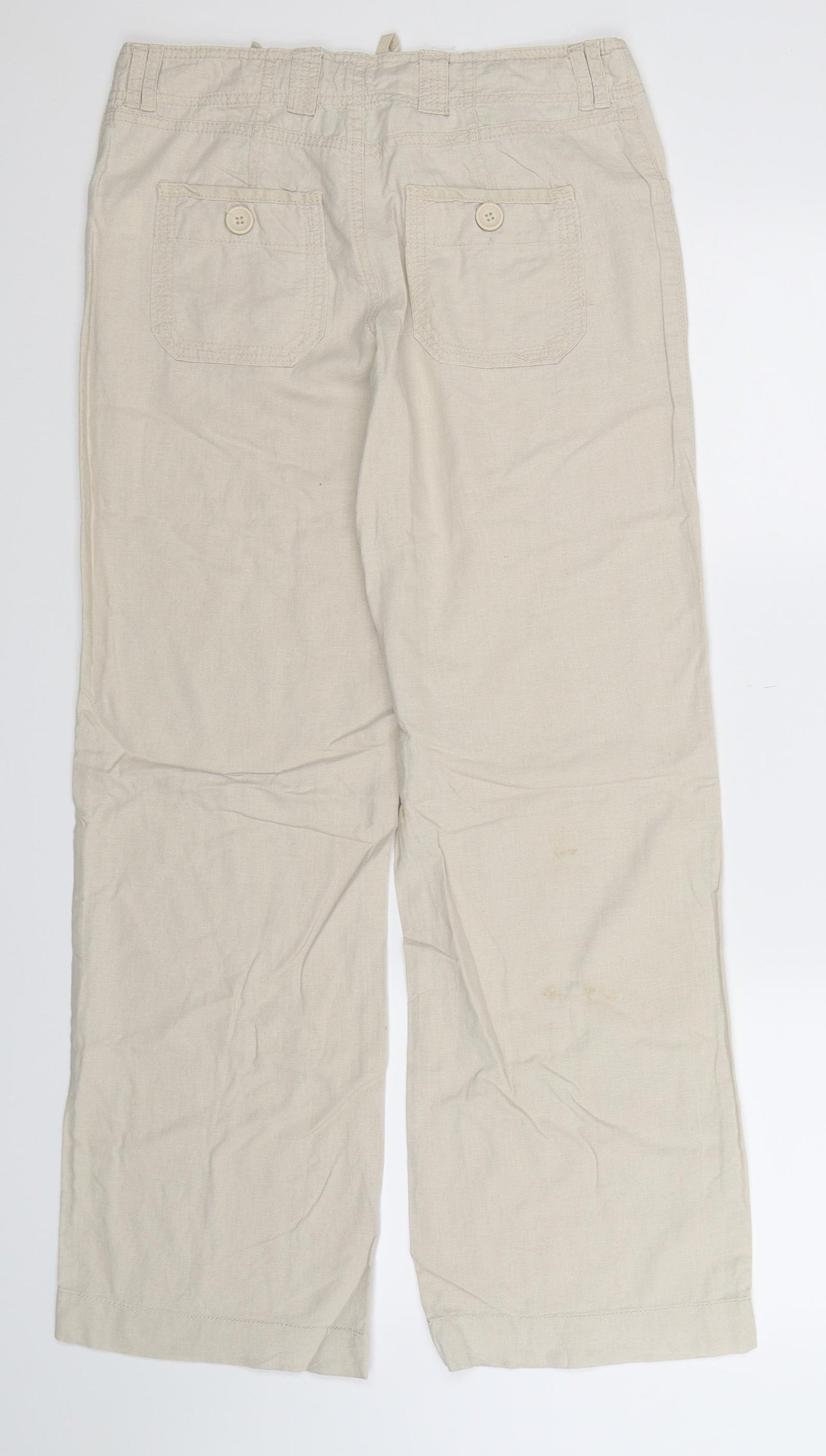 New Look Womens Beige   Trousers  Size 8 L28 in