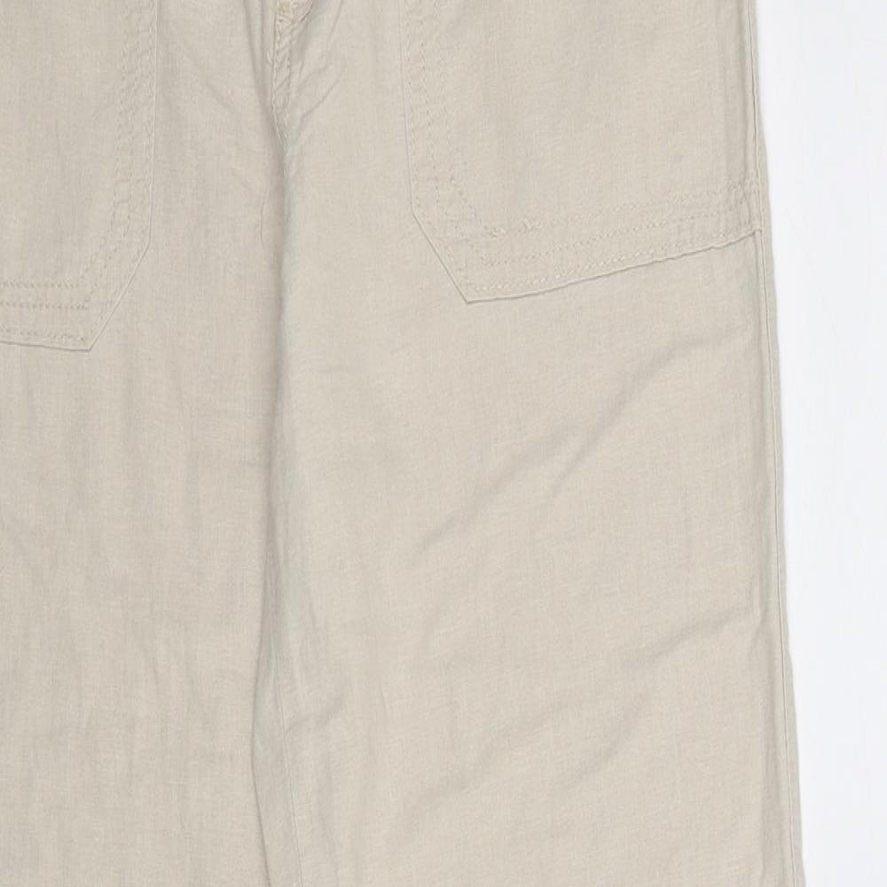New Look Womens Beige   Trousers  Size 8 L28 in