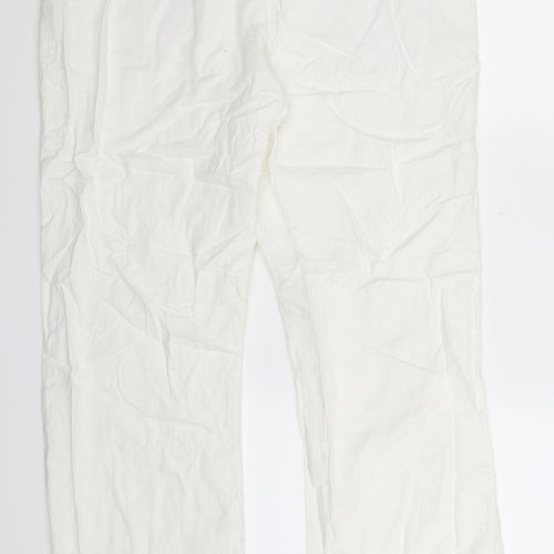 George Womens White   Trousers  Size 16 L29 in
