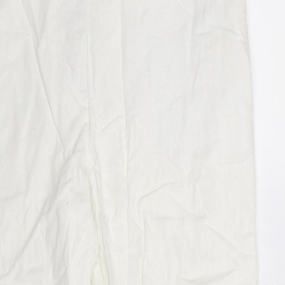 George Womens White   Trousers  Size 16 L29 in