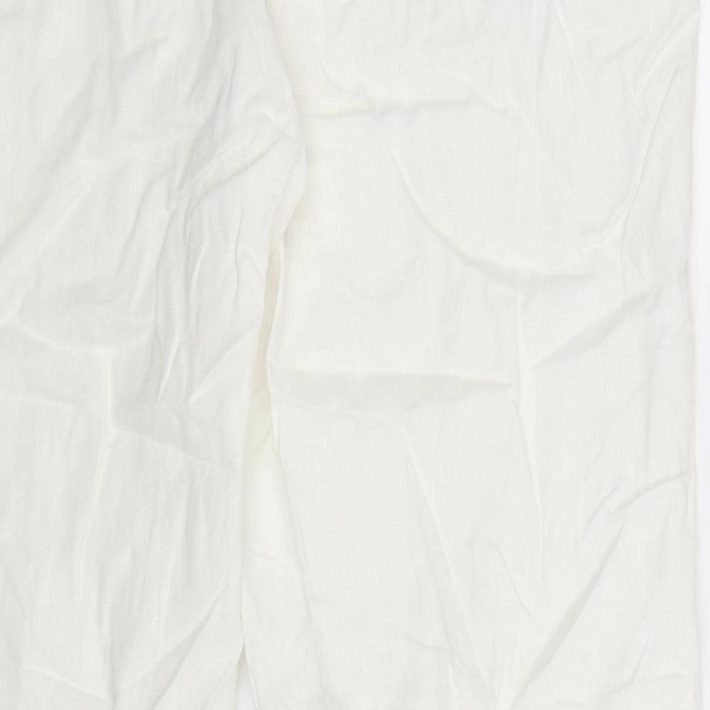 George Womens White   Trousers  Size 16 L29 in