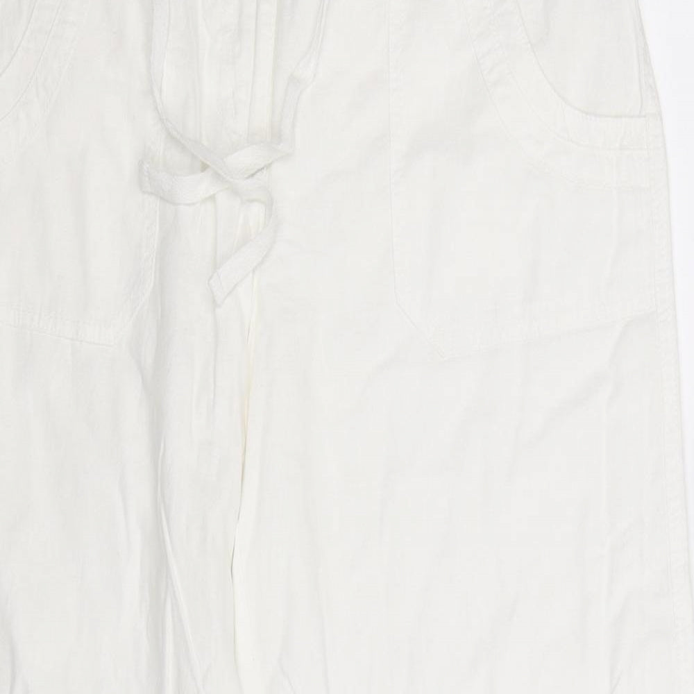 George Womens White   Trousers  Size 14 L30 in