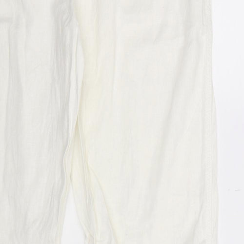 Papaya Womens White   Trousers  Size 12 L30 in