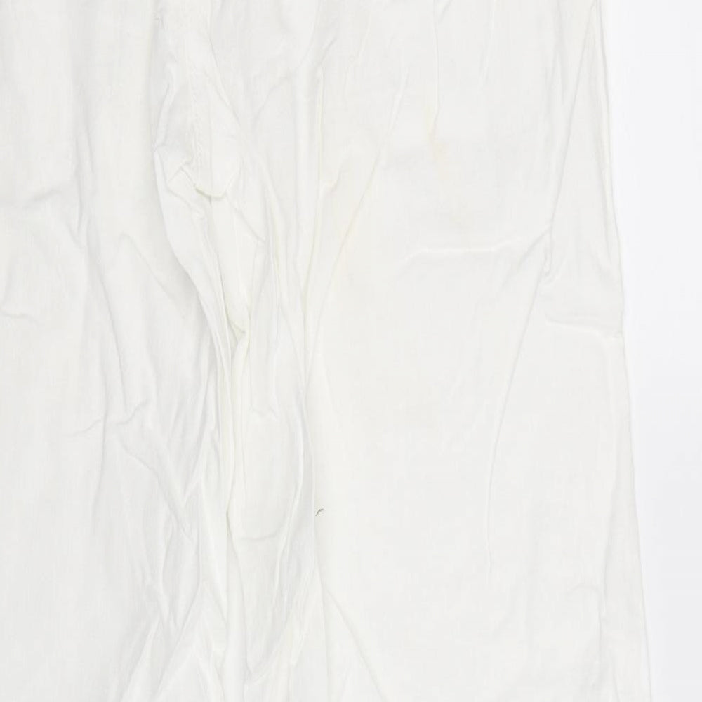 NEXT Womens White   Trousers  Size 12 L29 in