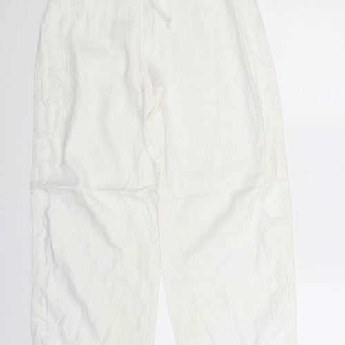 Linea Womens White   Trousers  Size 8 L30 in