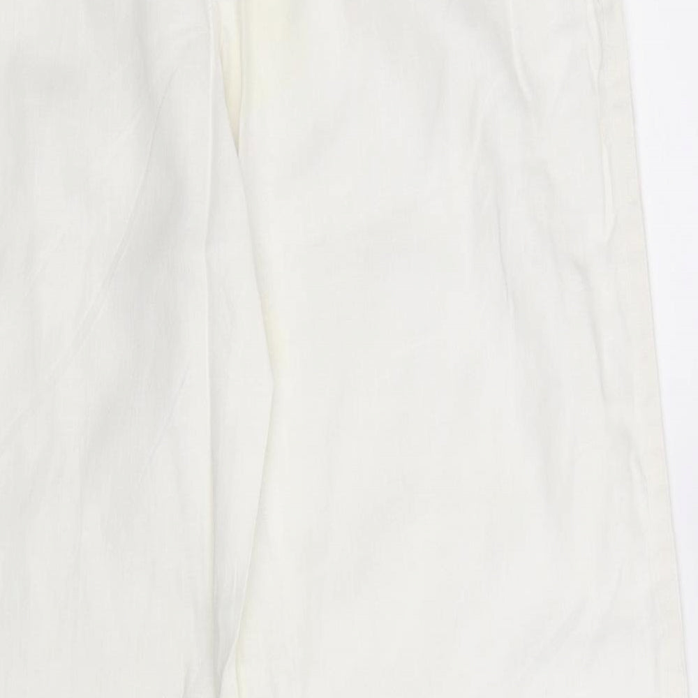 Linea Womens White   Trousers  Size 8 L30 in
