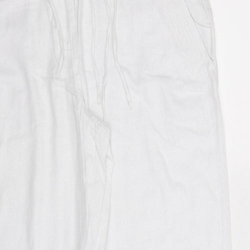 NEXT Womens White   Trousers  Size 14 L29 in