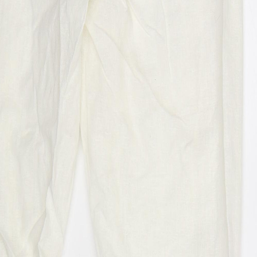 BHS Womens White   Trousers  Size 10 L30 in