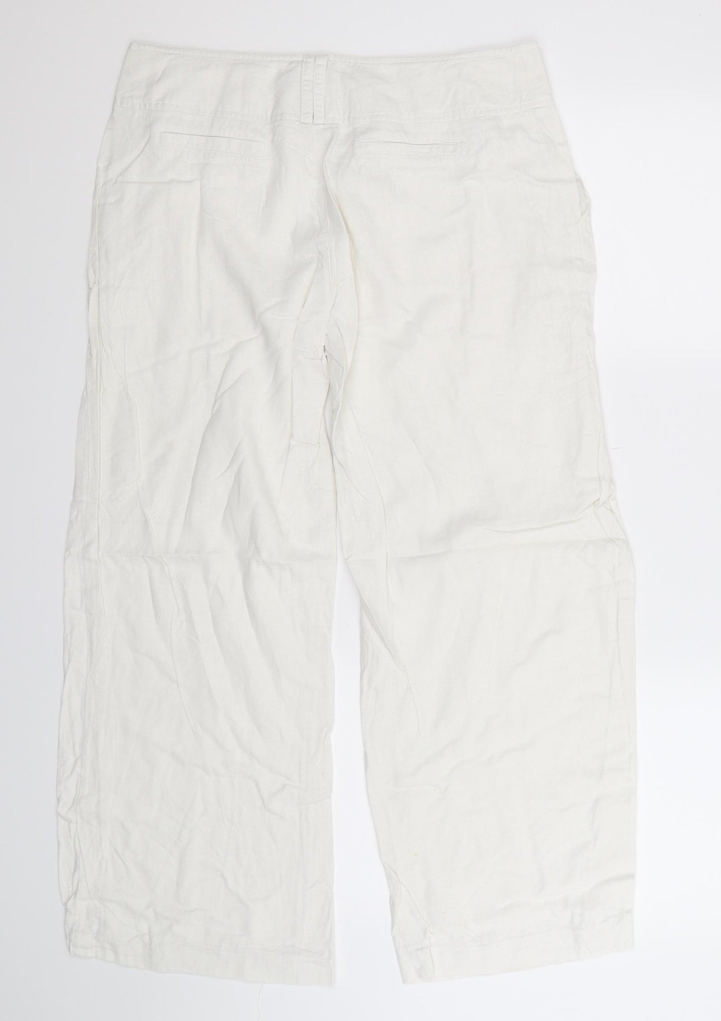 Dorothy Perkins Womens White   Trousers  Size 14 L27 in