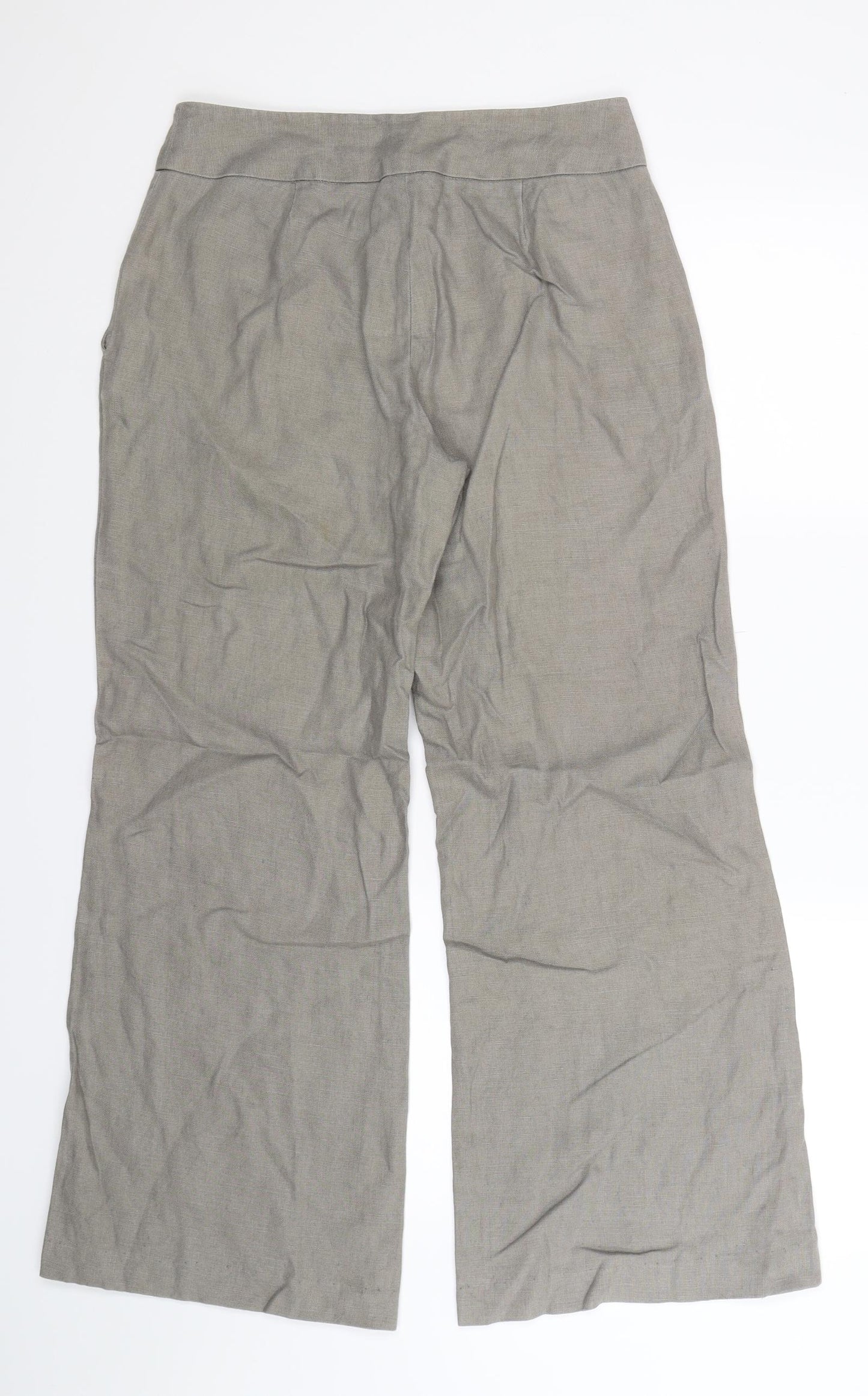 Per Una Womens Grey   Trousers  Size 10 L29 in