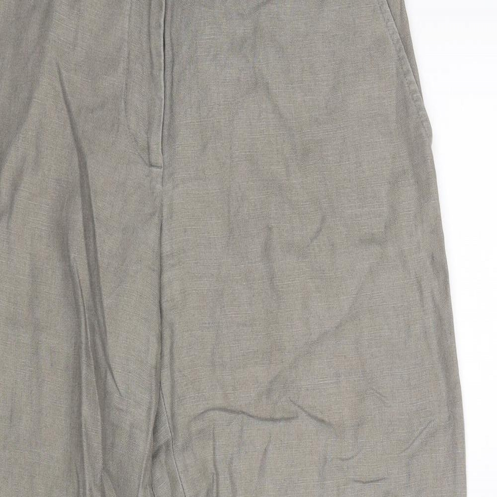 Per Una Womens Grey   Trousers  Size 10 L29 in