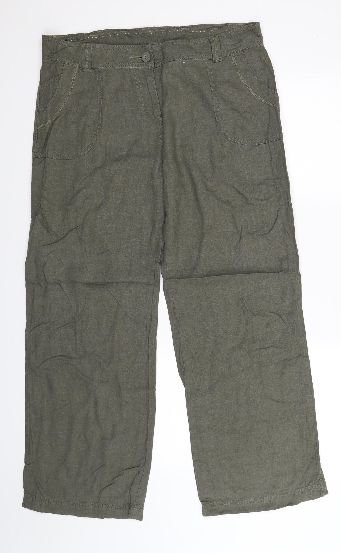 Marks and Spencer Womens Grey   Trousers  Size 16 L31 in