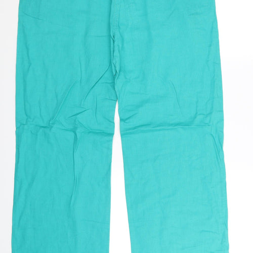 Dunnes Stores Womens Green   Trousers  Size 14 L30 in