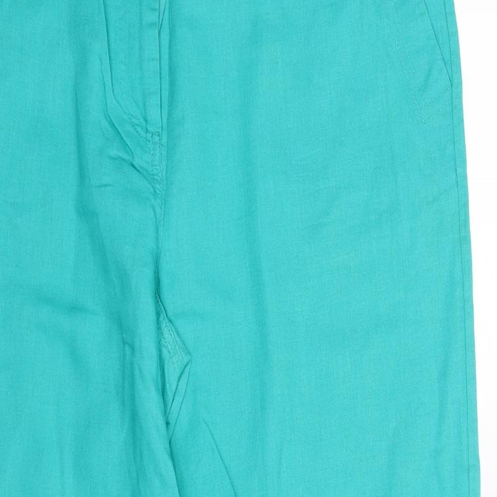 Dunnes Stores Womens Green   Trousers  Size 14 L30 in