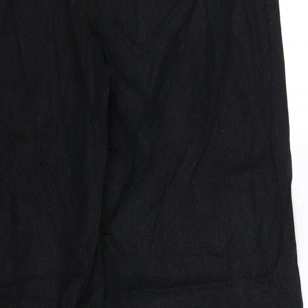 Peacocks Womens Black   Trousers  Size 14 L31 in