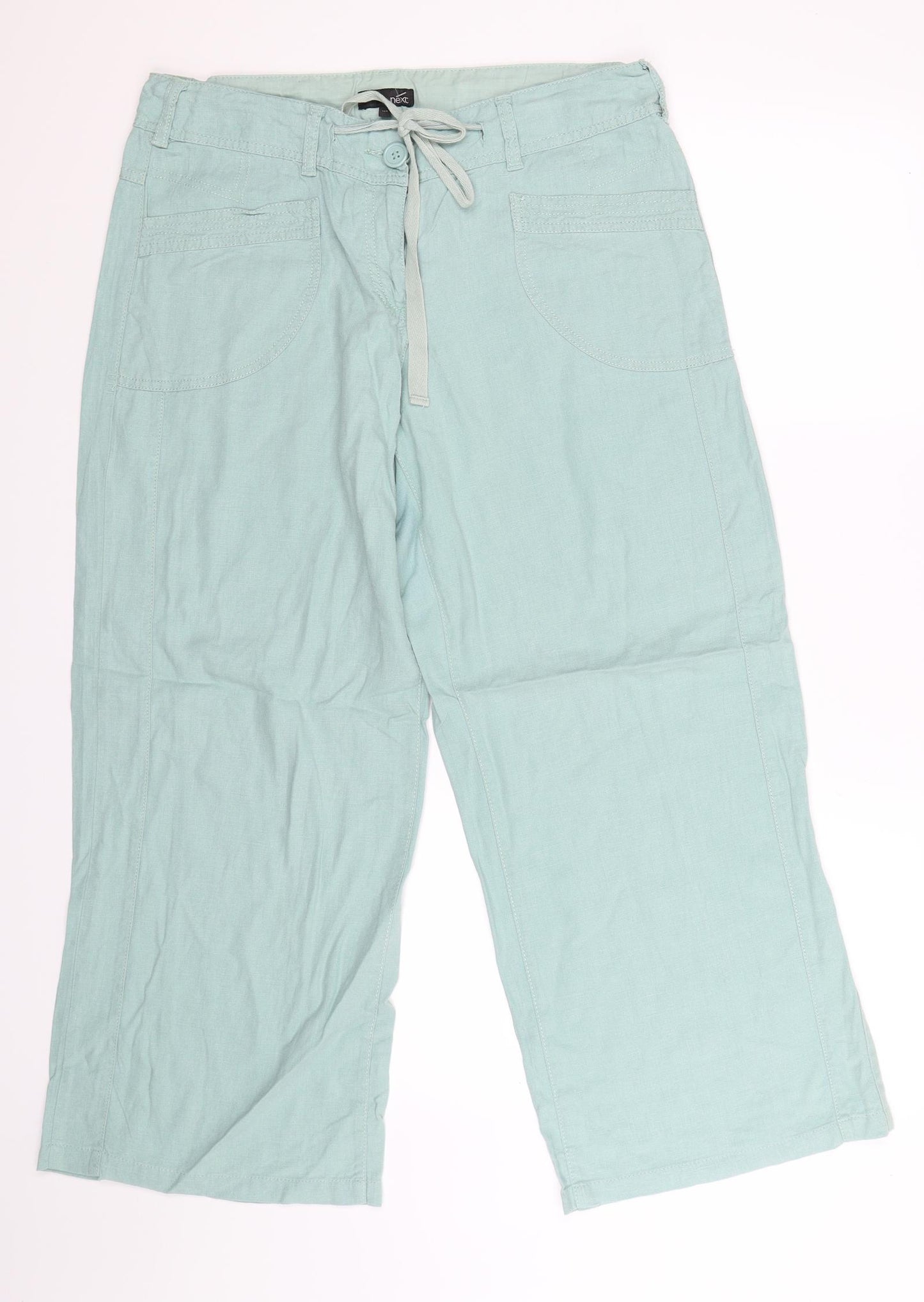 NEXT Womens Green   Trousers  Size 14 L28 in