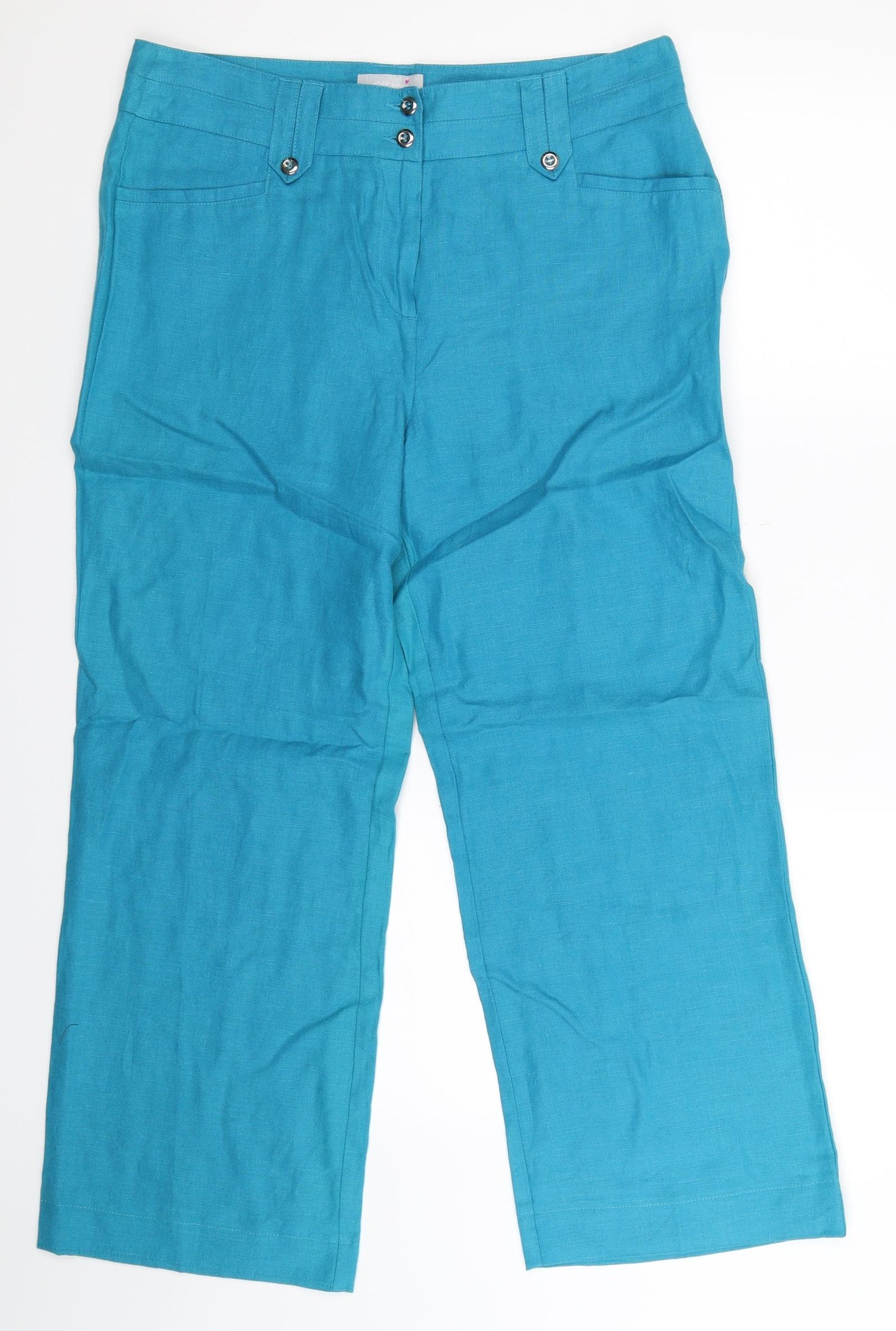 Per Una Womens Blue   Trousers  Size 14 L27 in