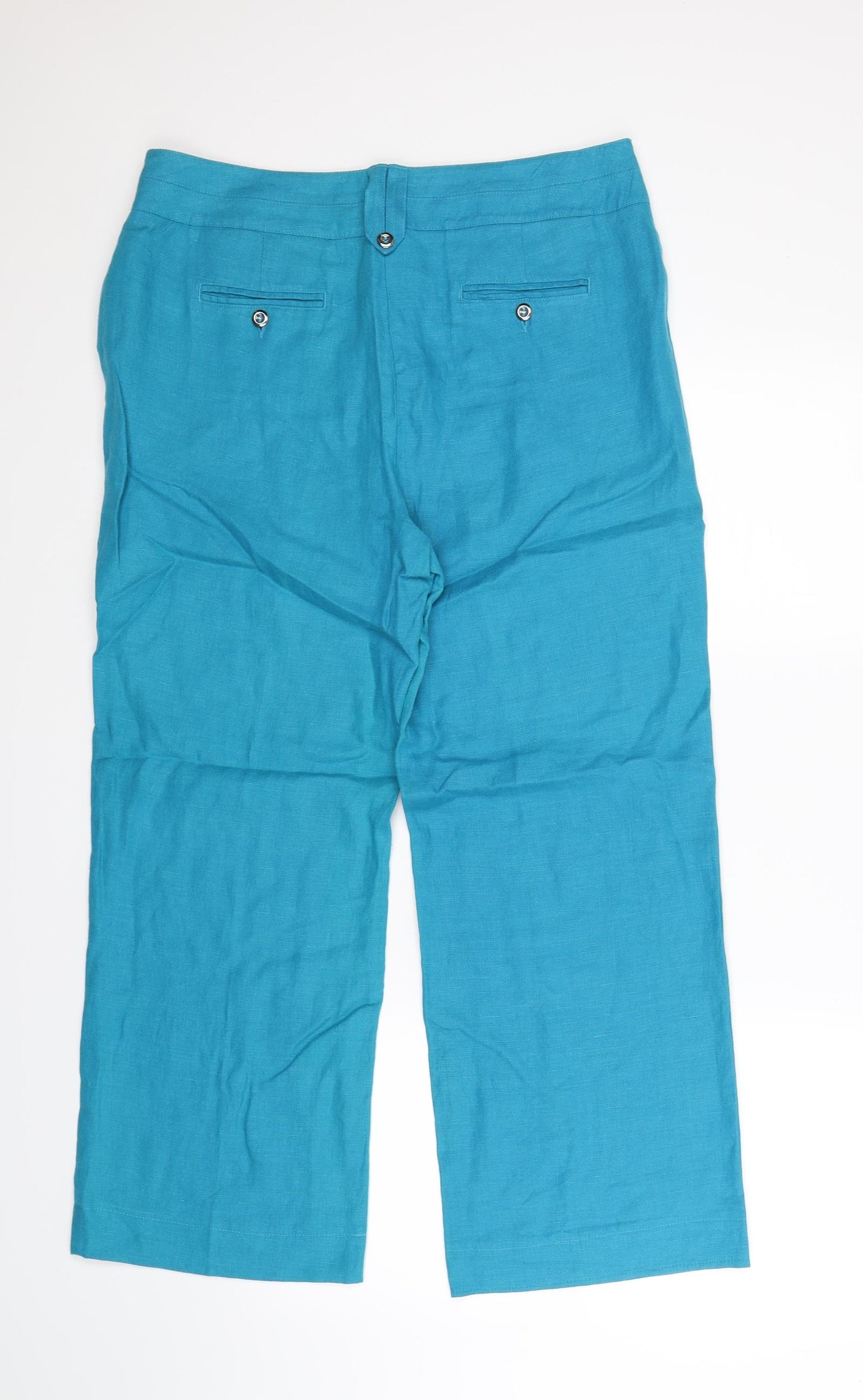 Per Una Womens Blue   Trousers  Size 14 L27 in