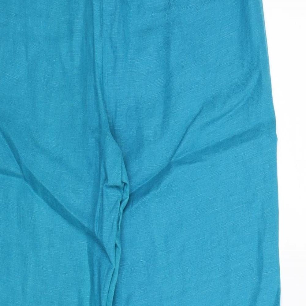 Per Una Womens Blue   Trousers  Size 14 L27 in