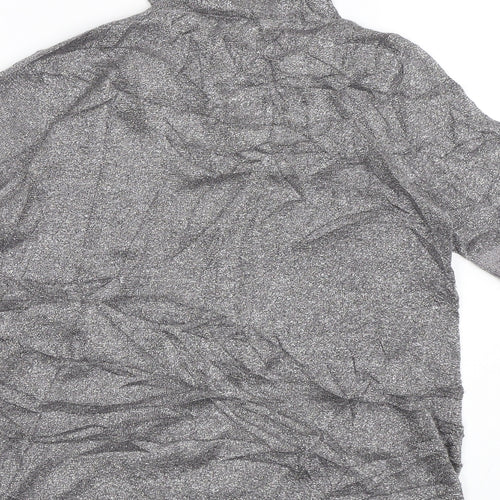 Aphorism Womens Silver  Knit Pullover Jumper Size 14