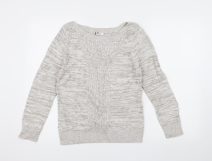 BHS Womens Ivory Knit Pullover Jumper Size 12