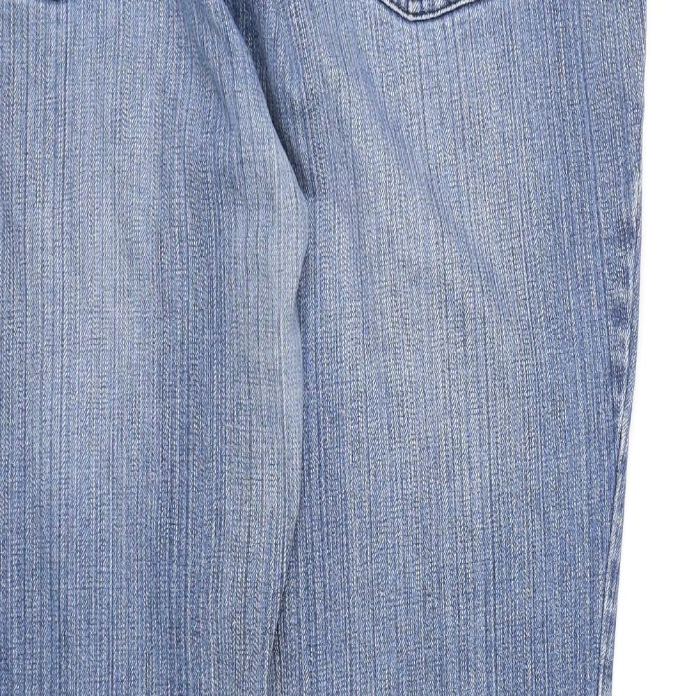 Debenhams Womens Blue  Denim Straight Jeans Size 18 L30 in - Jeans
