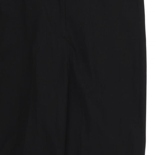 F&F Womens Black  Rayon Dress Pants Trousers Size 12 L26 in