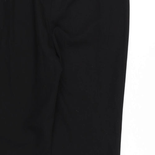 F&F Womens Black  Rayon Dress Pants Trousers Size 12 L26 in