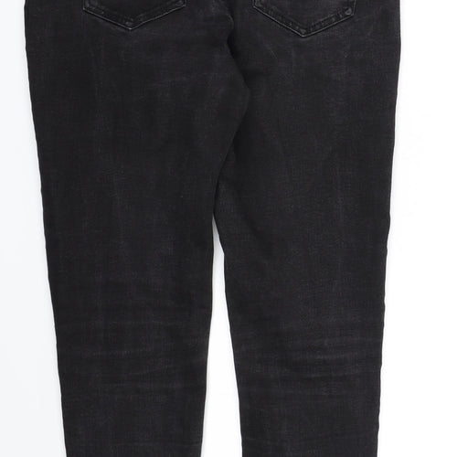 New Look Womens Black  Denim Skinny Jeans Size 12 L24 in