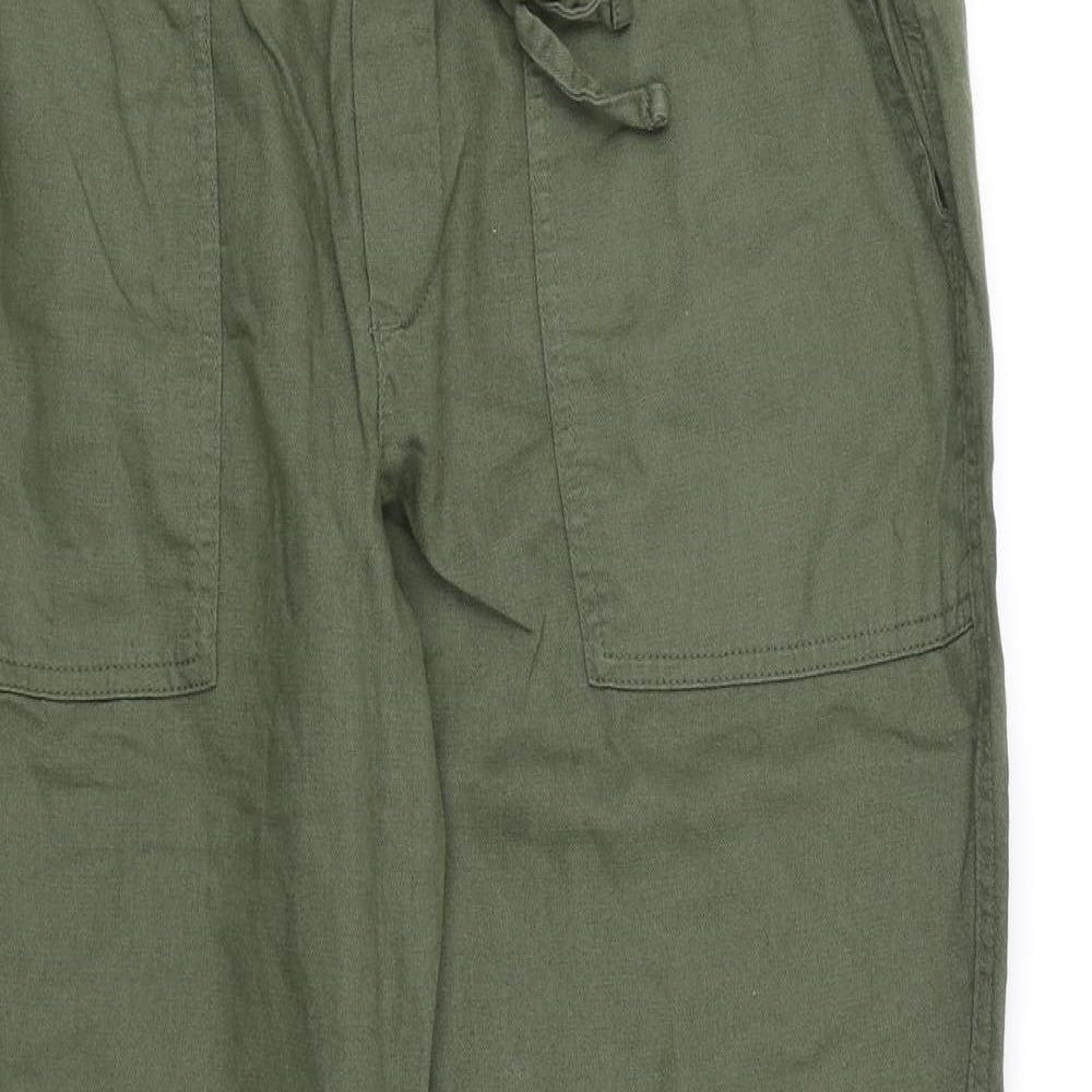 Gap Womens Green  Canvas Cargo Trousers Size M L25 in