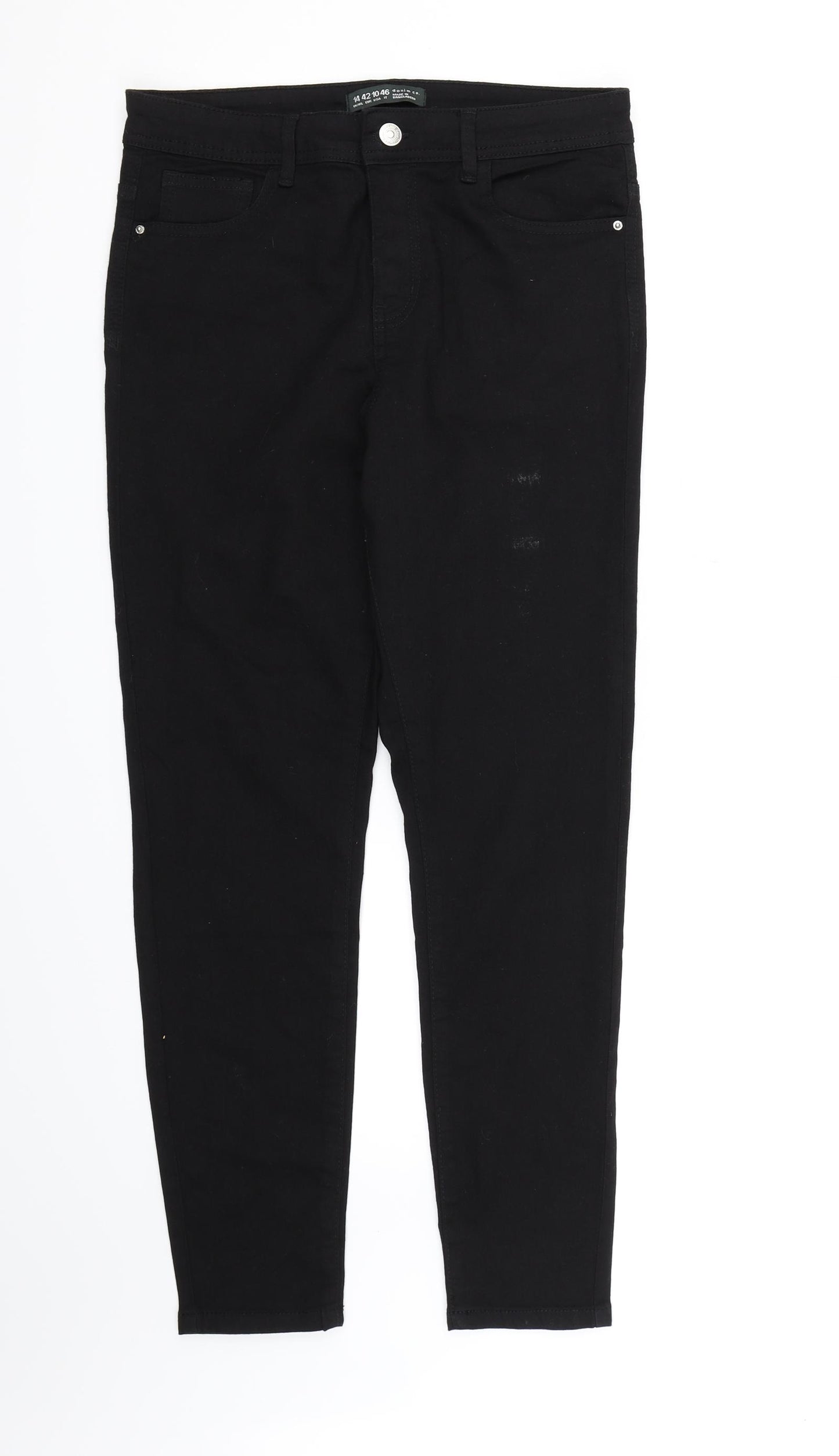 Denim CO. Womens Black  Denim Skinny Jeans Size 14 L28 in - Skinny Jeans