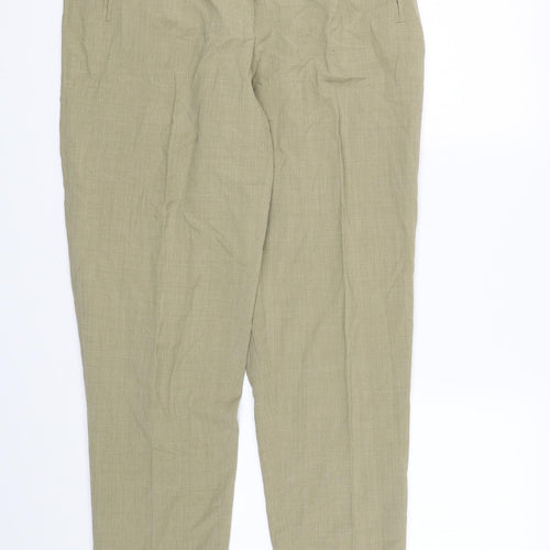 Preworn Womens Green  Canvas Trousers  Size 10 L27 in