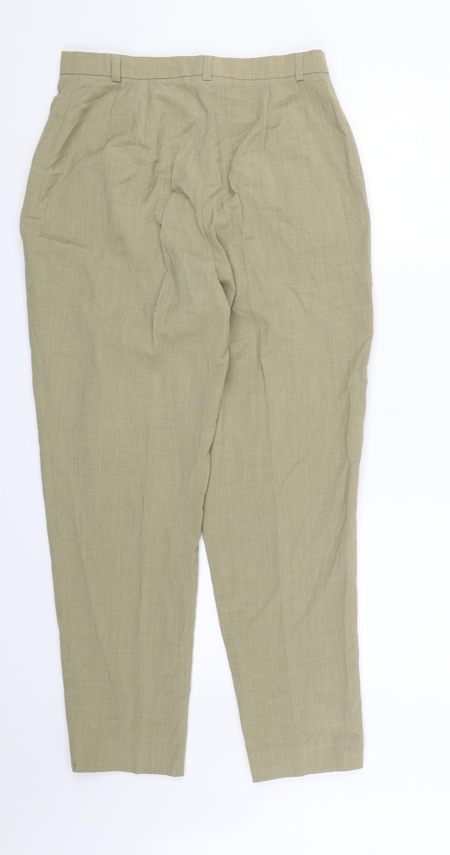 Preworn Womens Green  Canvas Trousers  Size 10 L27 in