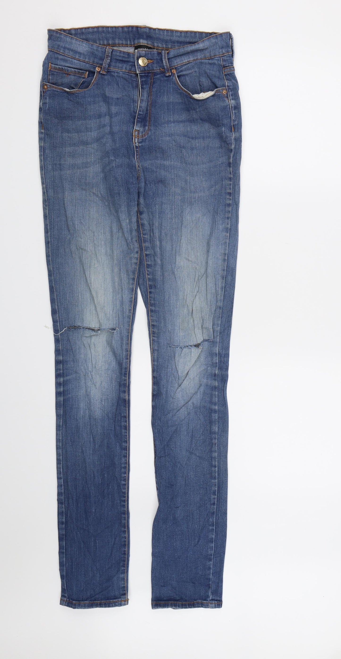 ESMARA Womens Blue  Denim Skinny Jeans Size 12 L32 in - Skinny Jeans