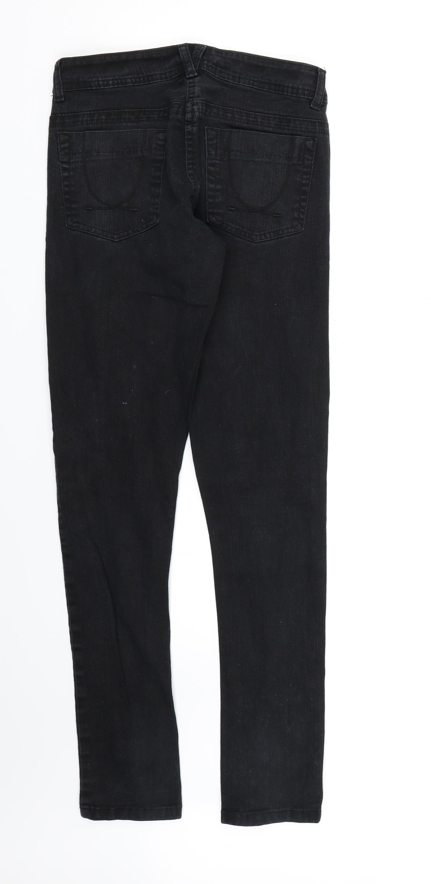 Denim CO. Womens Black  Denim Straight Jeans Size 10 L30 in