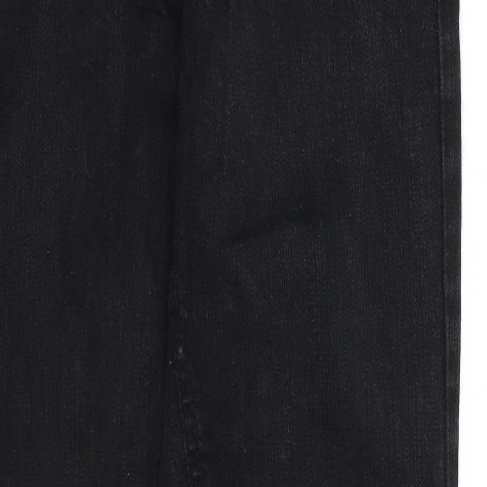 Denim CO. Womens Black  Denim Straight Jeans Size 10 L30 in